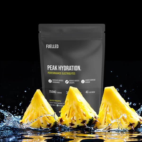 Fuelled Peak Hydration Electrolytes – Salted Pineapple Flavour (300g | 30 Sachets)