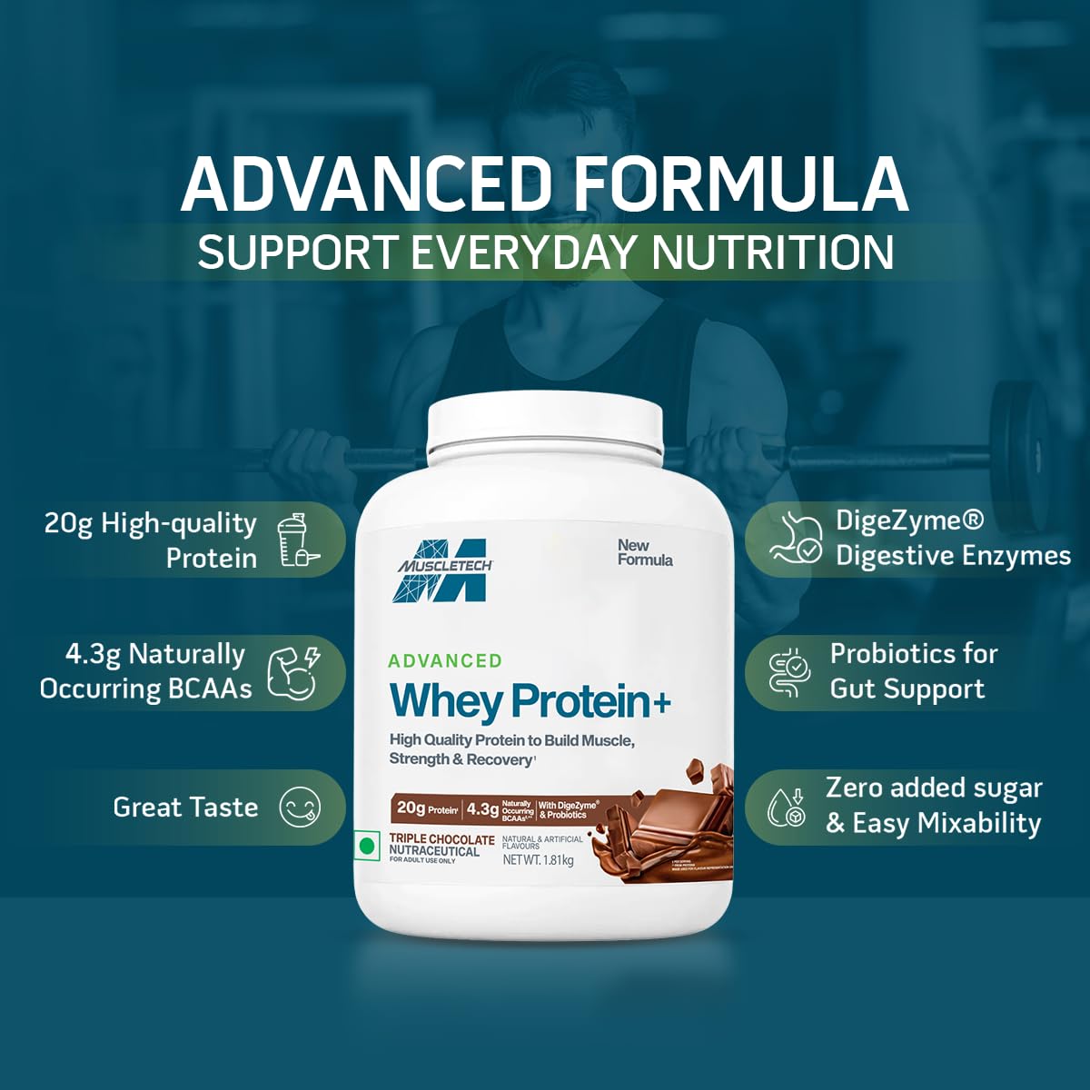 MuscleTech Advanced Whey Protein+