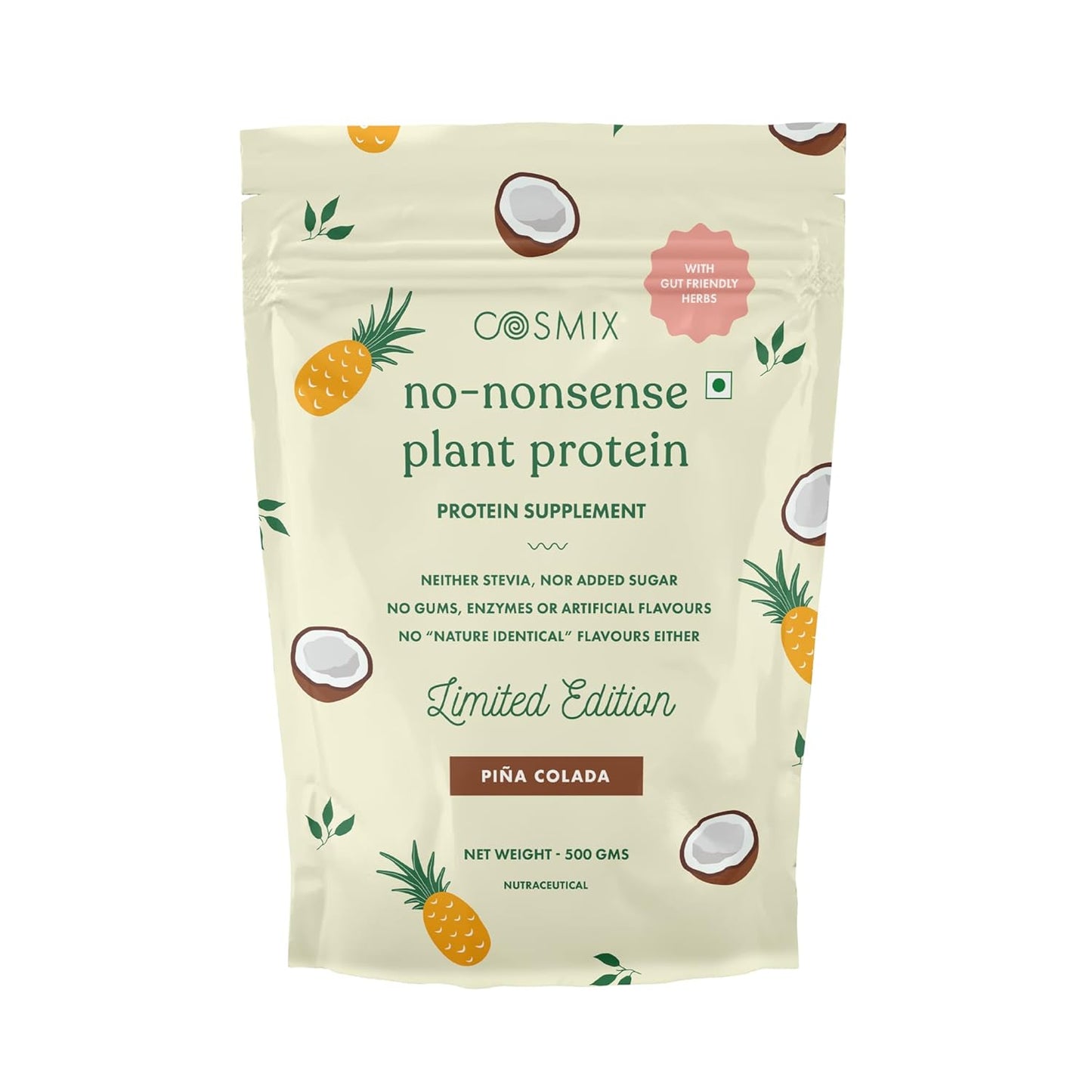 Cosmix No-Nonsense Plant Protein | Pina Colada | 23g Protein
