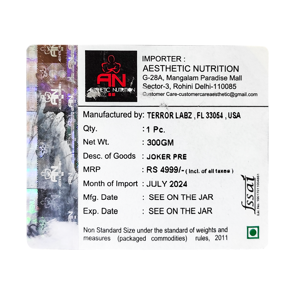 Terror Labz Joker Pre-Workout