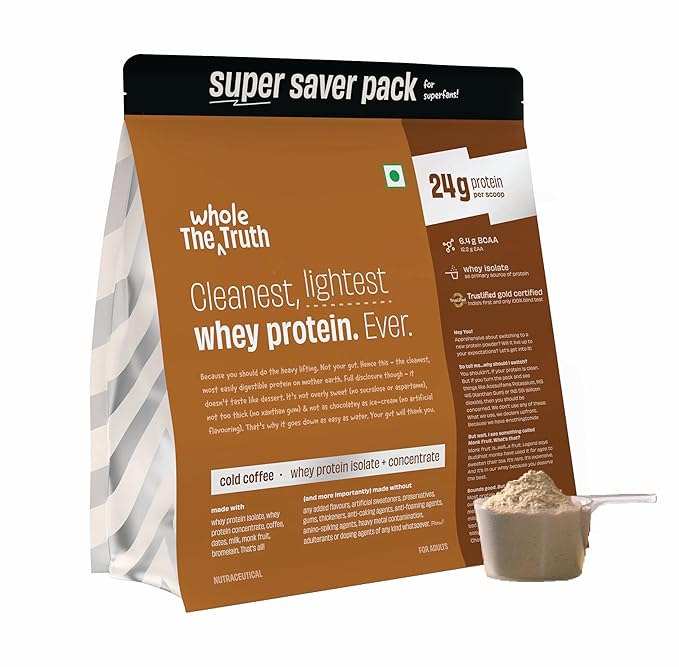 The Whole Truth Whey Protein Isolate + Concentrate