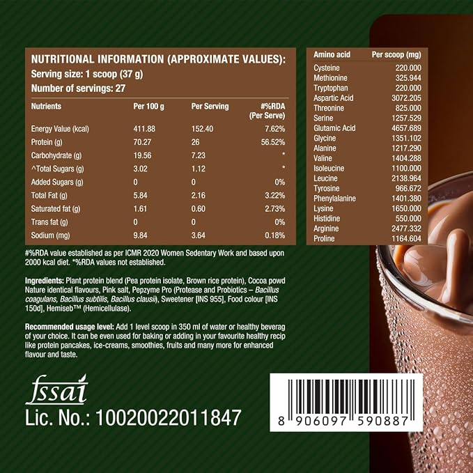 FAST&UP Plant Protein Powder