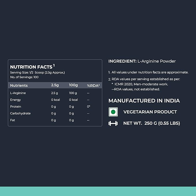 Nutrabay Pure 100% L-Arginine Powder