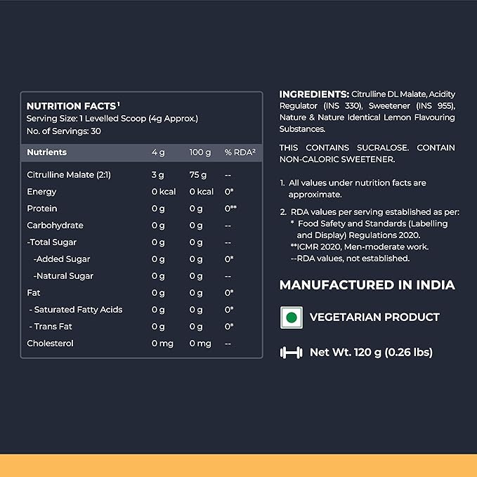 Nutrabay Gold Citrulline Malate 2:1