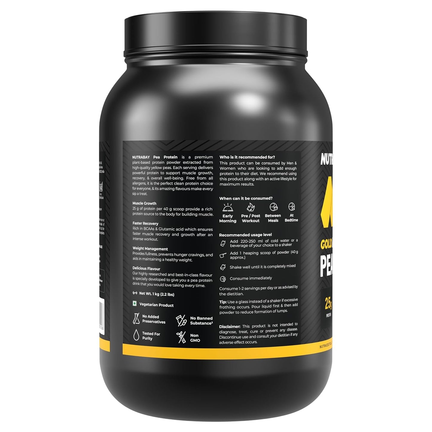NUTRABAY Gold Pea Protein Powder