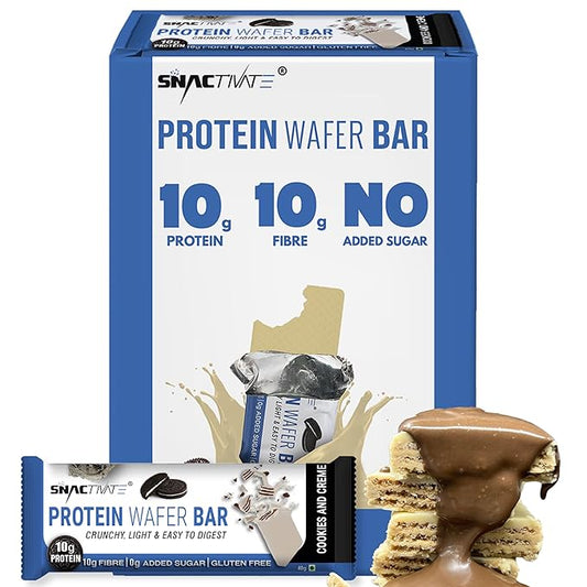 Snactivate Protein Wafer Bars | 10g Protein | Pack of 6 x 40g