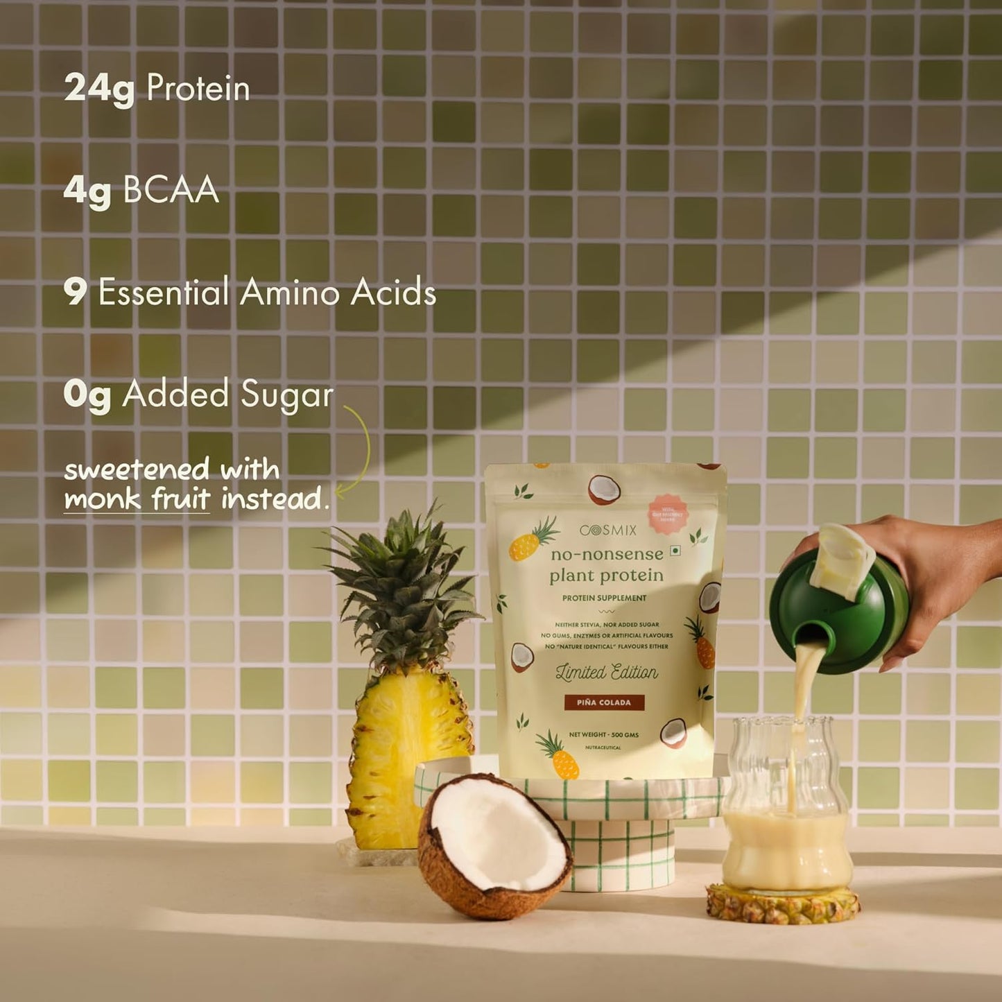 Cosmix No-Nonsense Plant Protein | Pina Colada | 23g Protein