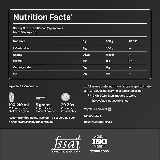 Nutrabay Pure L-Glutamine Powder