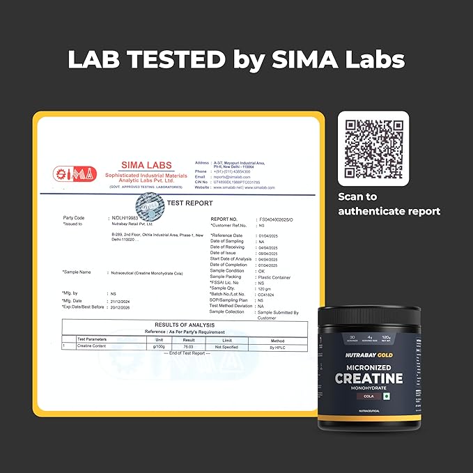 Nutrabay Gold Micronised Creatine Monohydrate