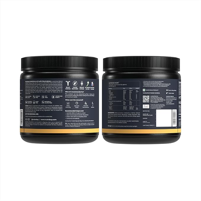 Nutrabay Gold BCAA 4:1:1 with Electrolytes