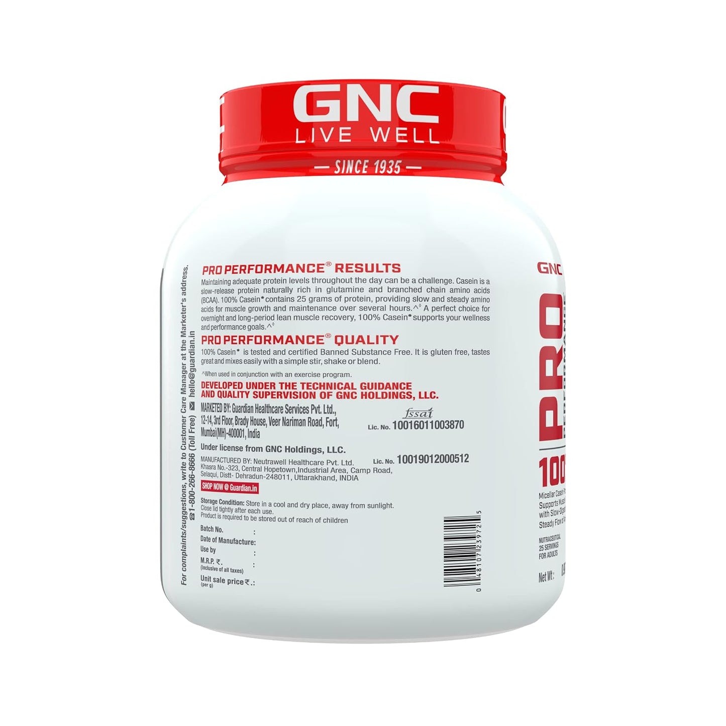 GNC Pro Performance 100% Micellar Casein