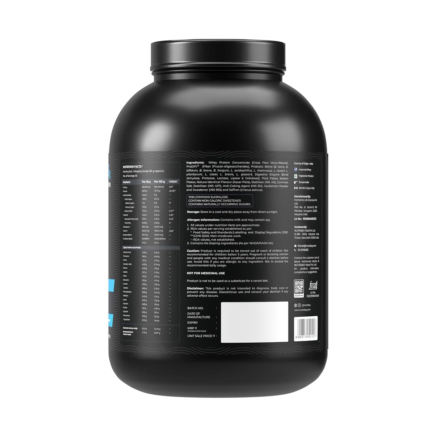 Nutrabay BioAbsorb™ Whey Protein Powder