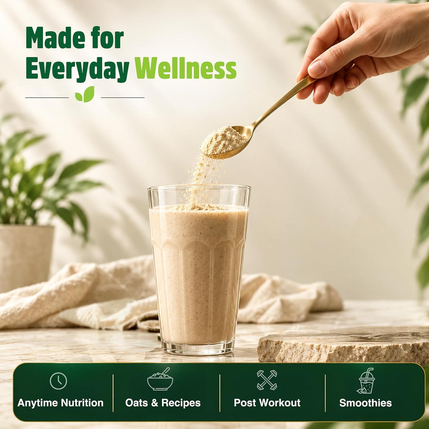 Orgaheal Organic Plant Protein Powder – 980g | Unflavoured