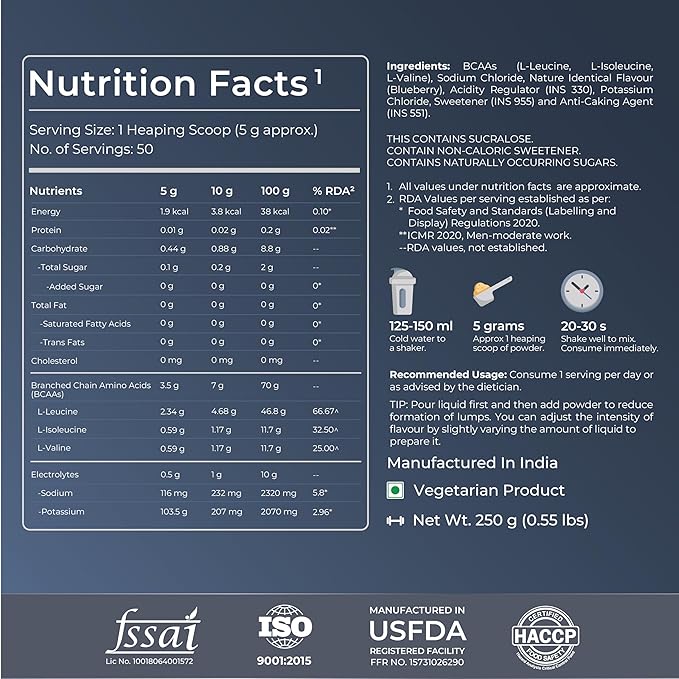Nutrabay Gold BCAA 4:1:1 with Electrolytes