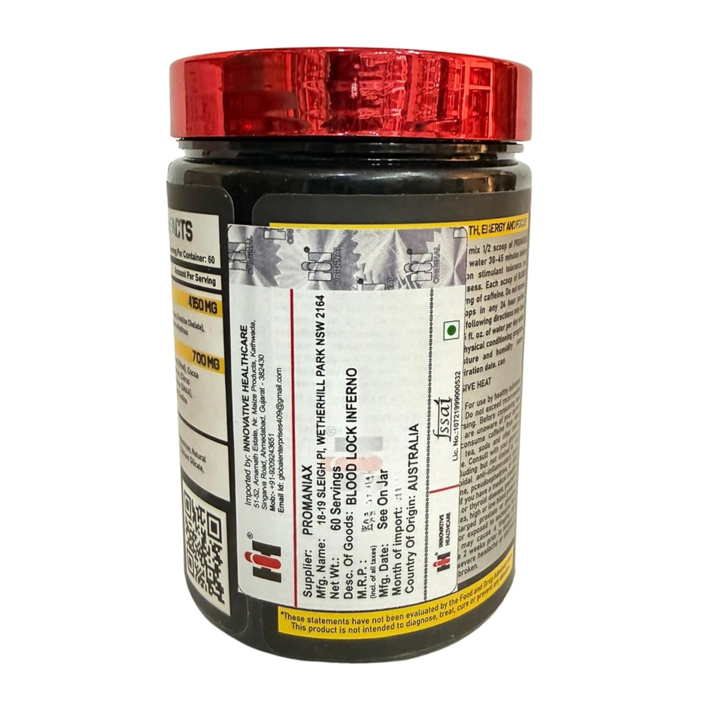 Blood Lock Inferno Stim-Loaded Pre-Workout