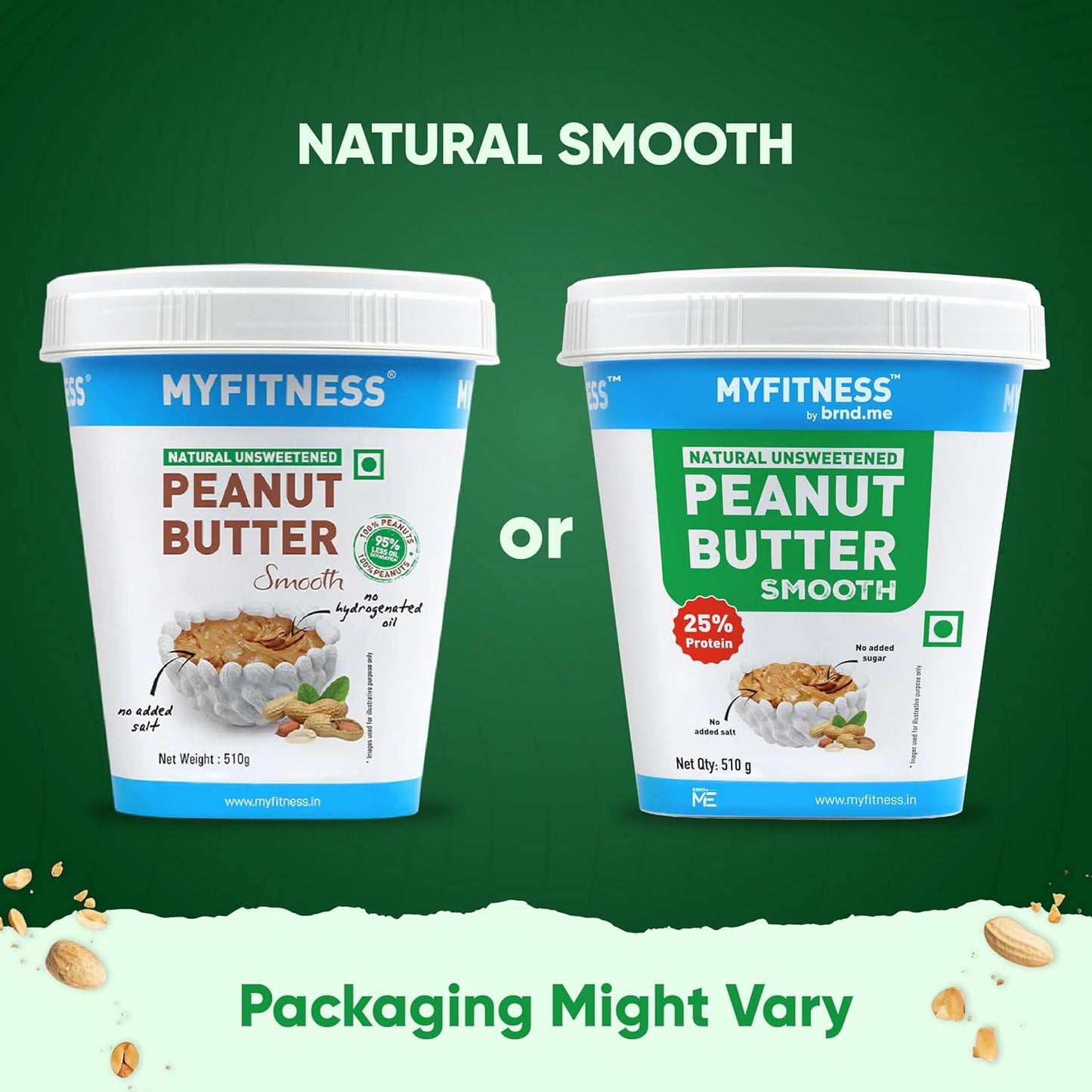 MYFITNESS All Natural Peanut Butter (Smooth)