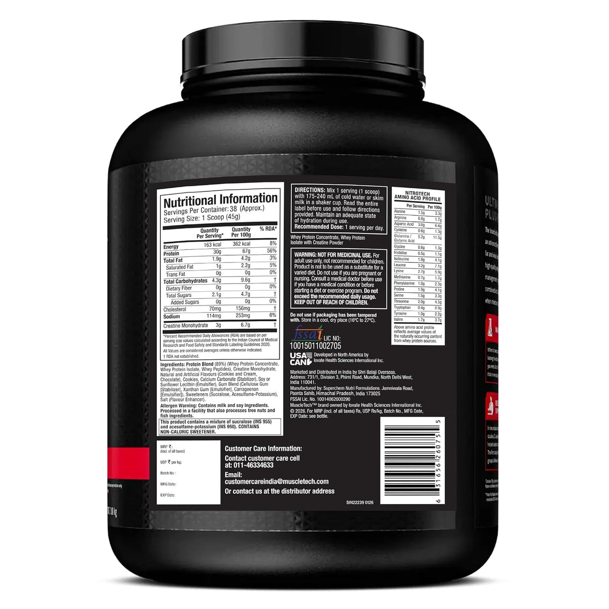 MuscleTech Nitro-Tech Whey Protein