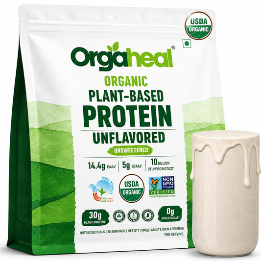 Orgaheal Organic Plant Protein Powder – 980g | Unflavoured
