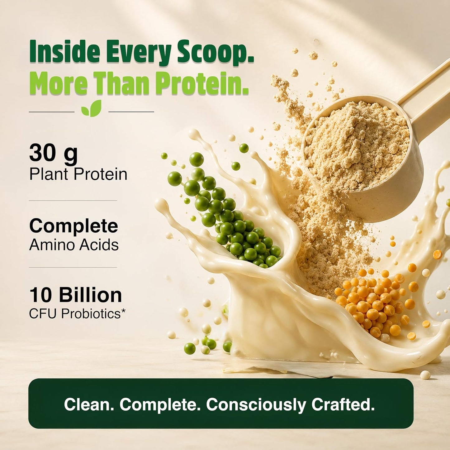 Orgaheal Organic Plant Protein Powder – 980g | Unflavoured
