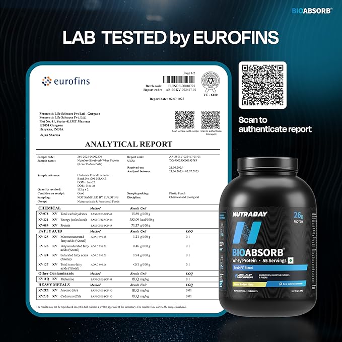 Nutrabay BioAbsorb™ Whey Protein Powder