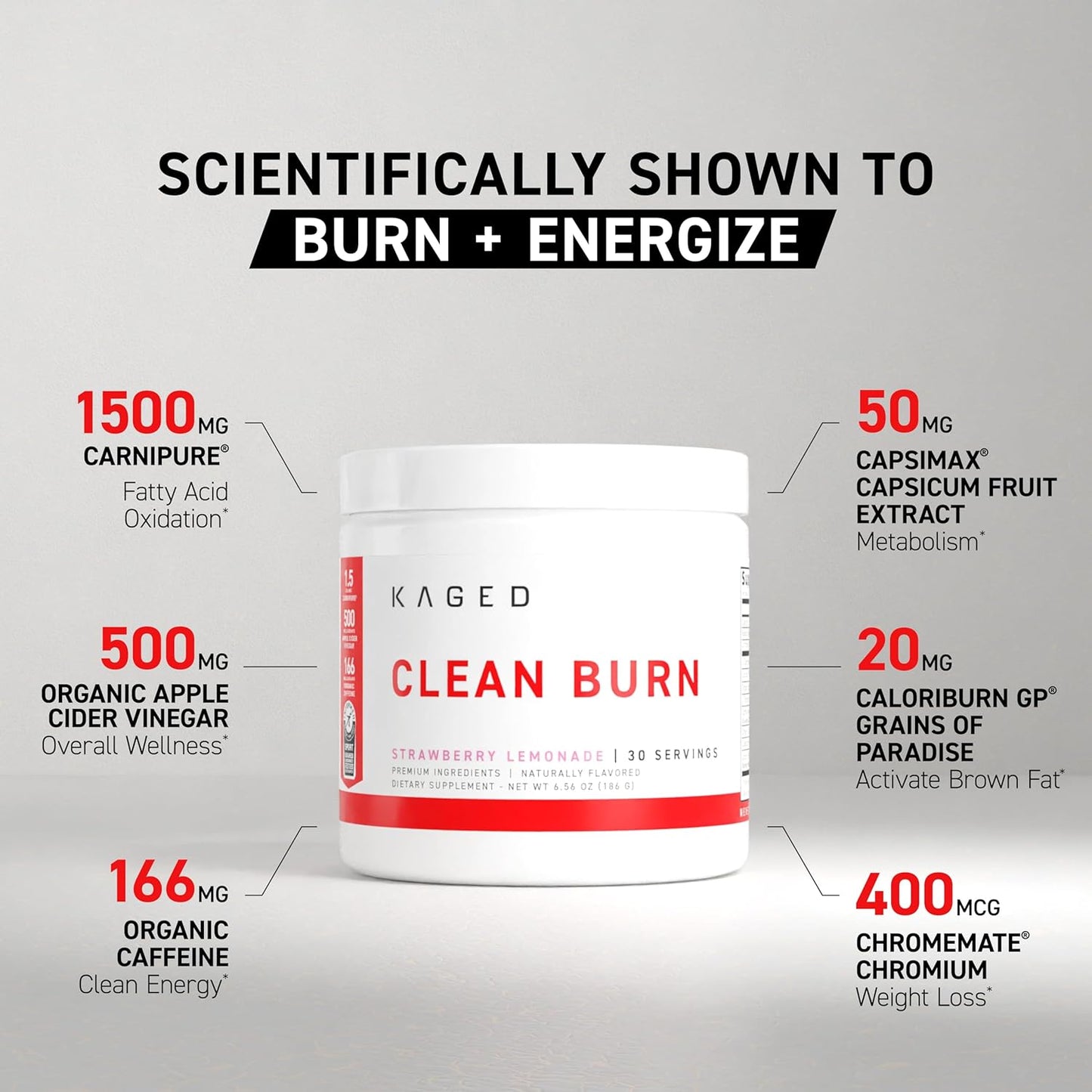 Kaged Clean Burn Thermogenic Fat Burner