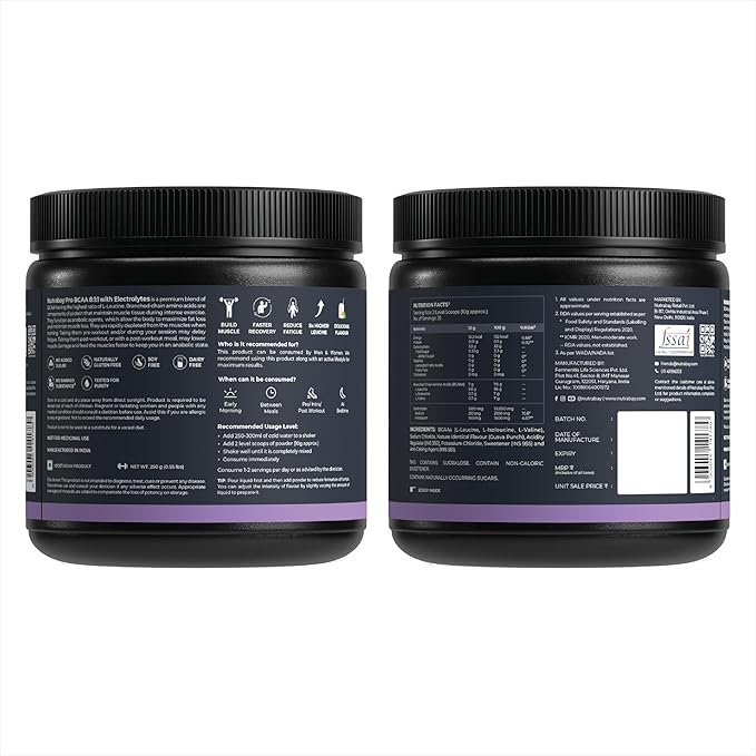 Nutrabay PRO BCAA 8:1:1 with Electrolytes