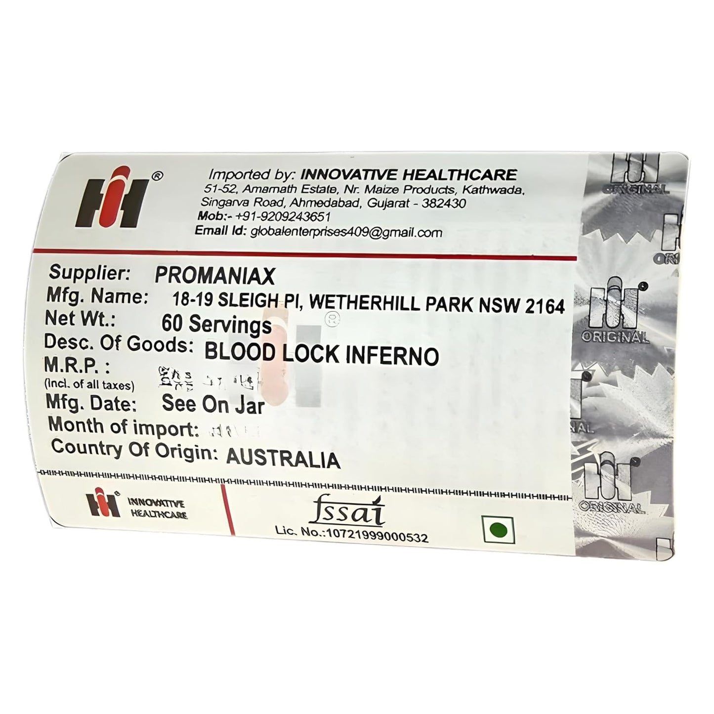 Blood Lock Inferno Stim-Loaded Pre-Workout