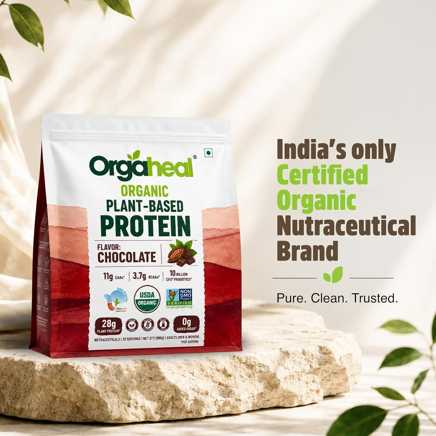 Orgaheal Organic Plant Protein Powder – 980g