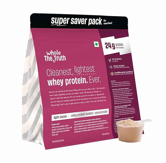 The Whole Truth Whey Protein Isolate + Concentrate