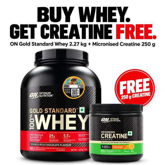 Optimum Nutrition Whey + Creatine Combo | 2.27 kg + 250 g