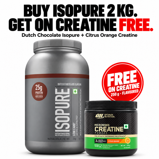 Isopure 2 kg + FREE ON Flavoured Creatine 250 g Combo