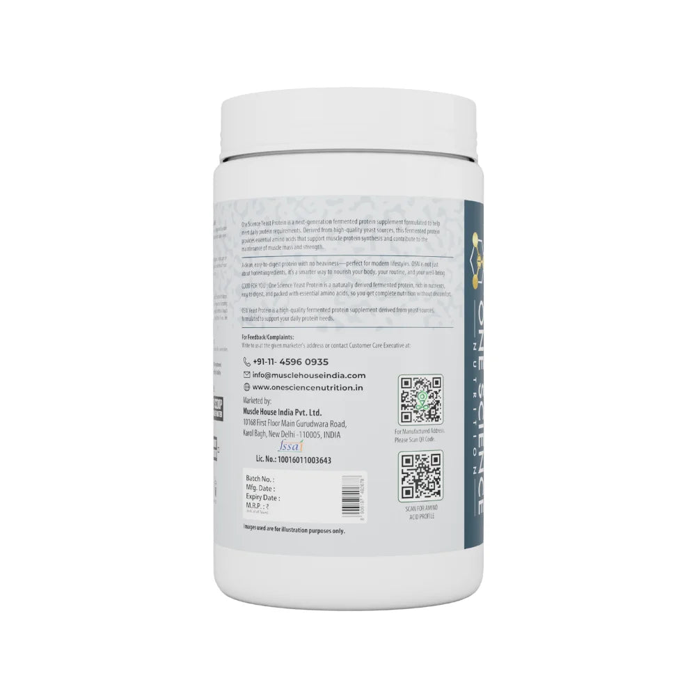 One Science Yeast Protein – Fermented Protein 1kg | 26g Protein