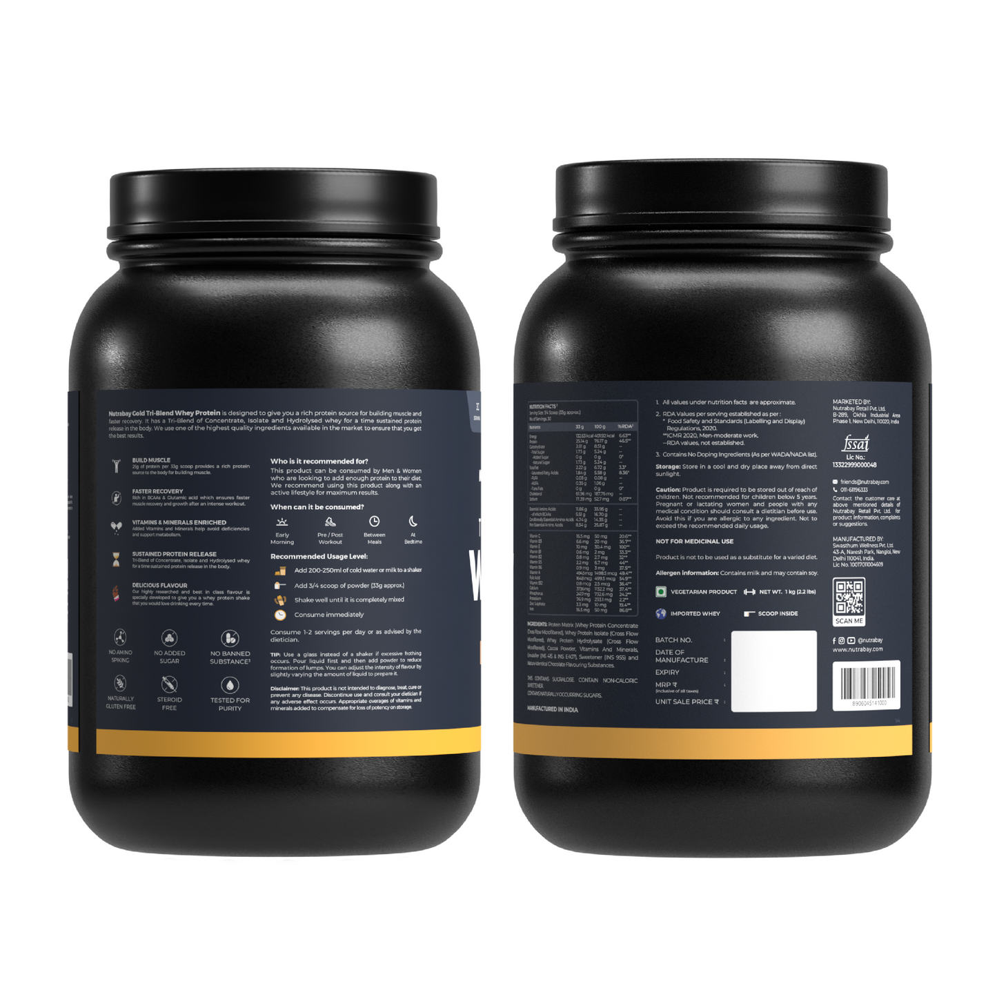 Nutrabay Gold Tri-Blend Whey Protein