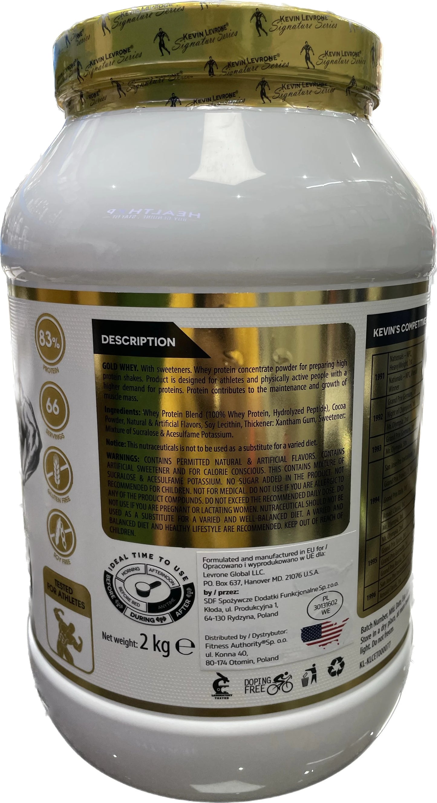 Kevin Levrone Gold Whey